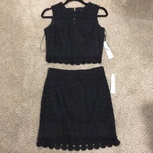 Crop top and skirt